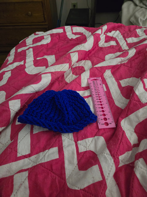 Blue Crochet Hat