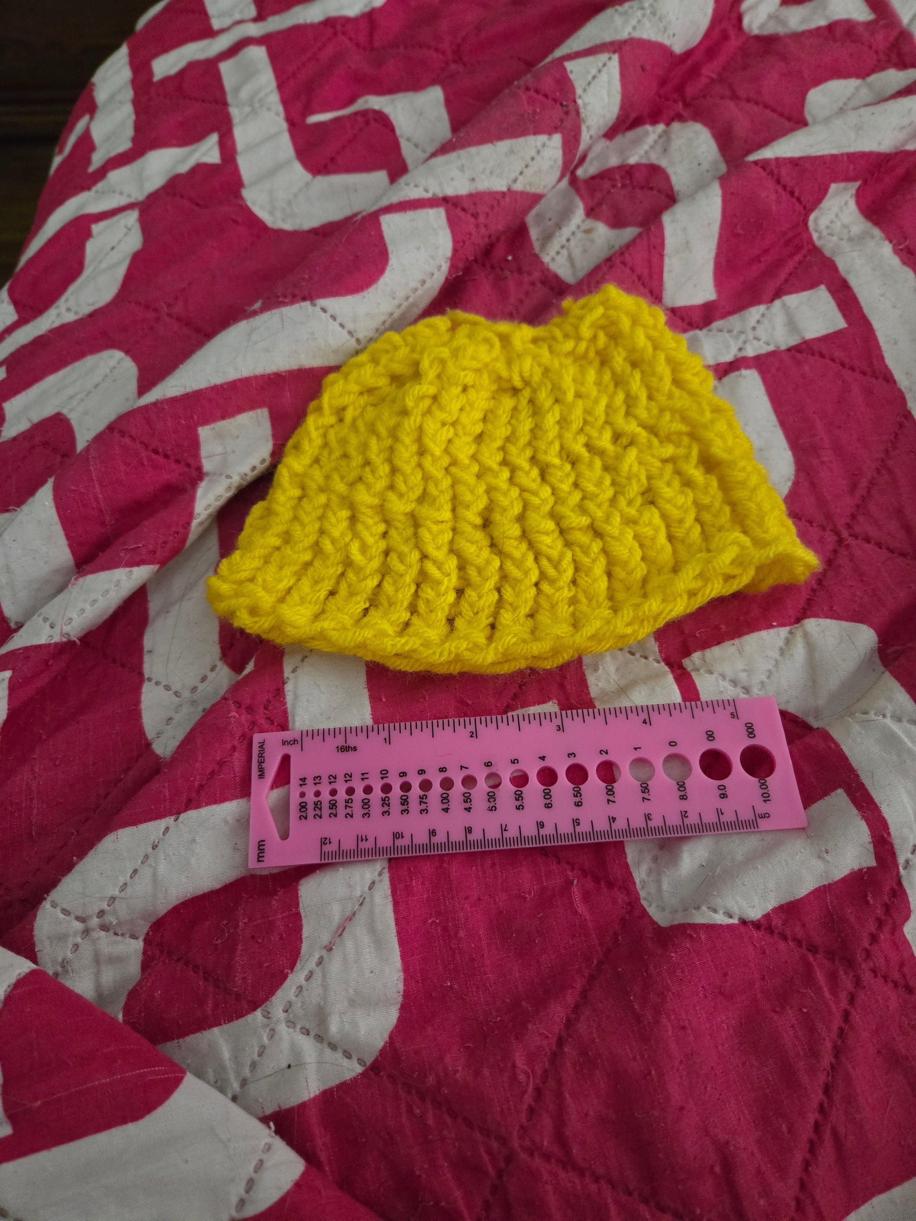 Yellow Crochet Hat