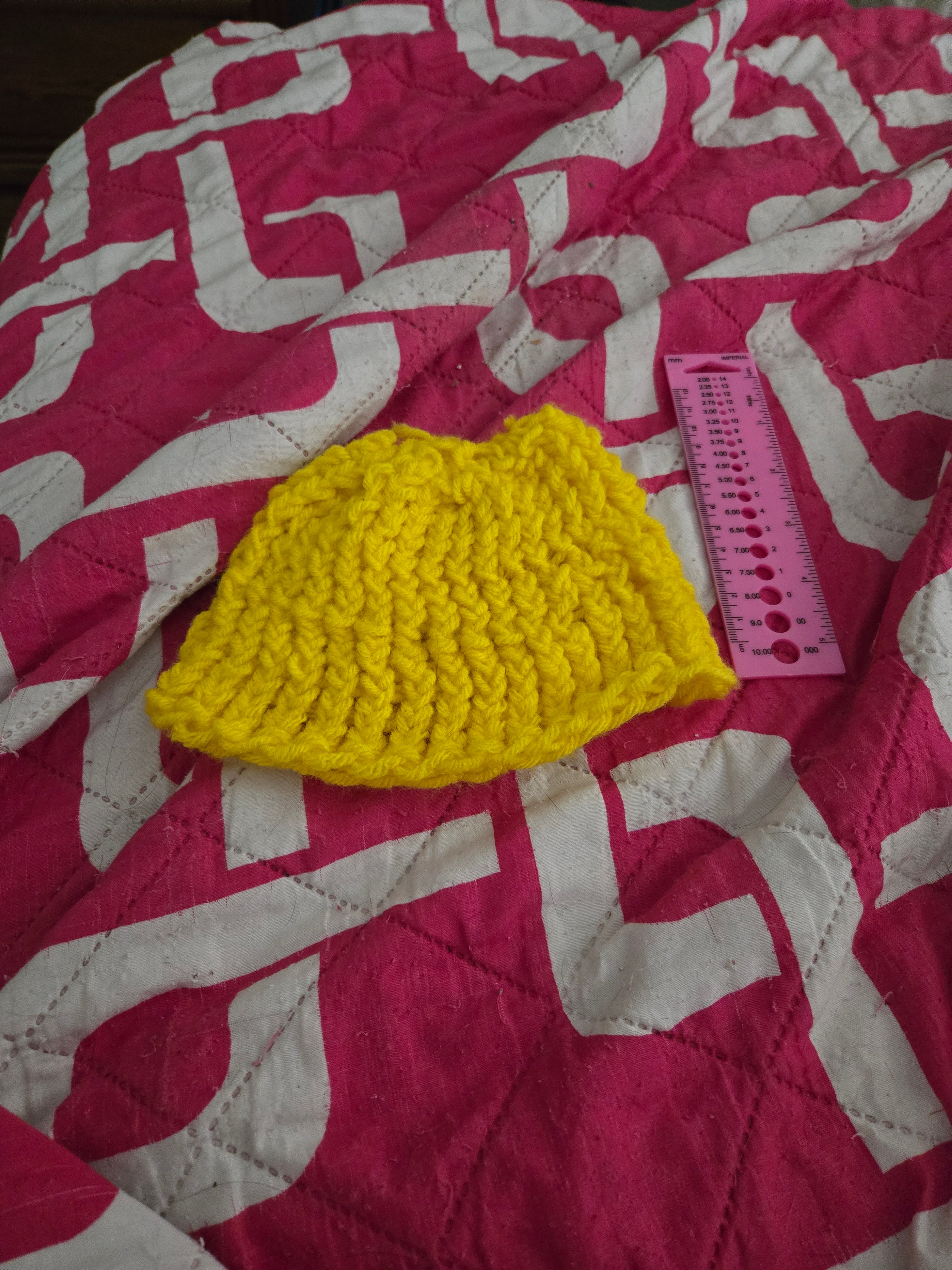 Yellow Crochet Hat