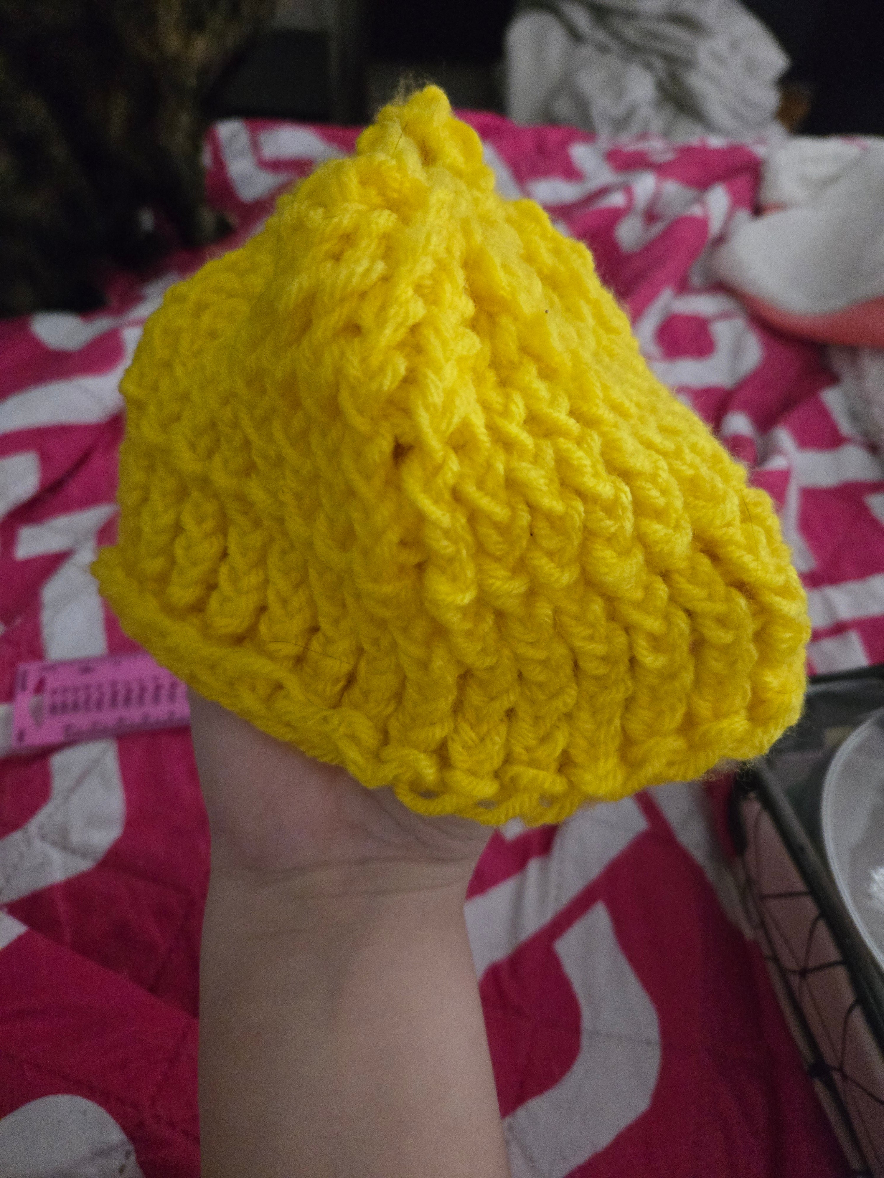 Yellow Crochet Hat