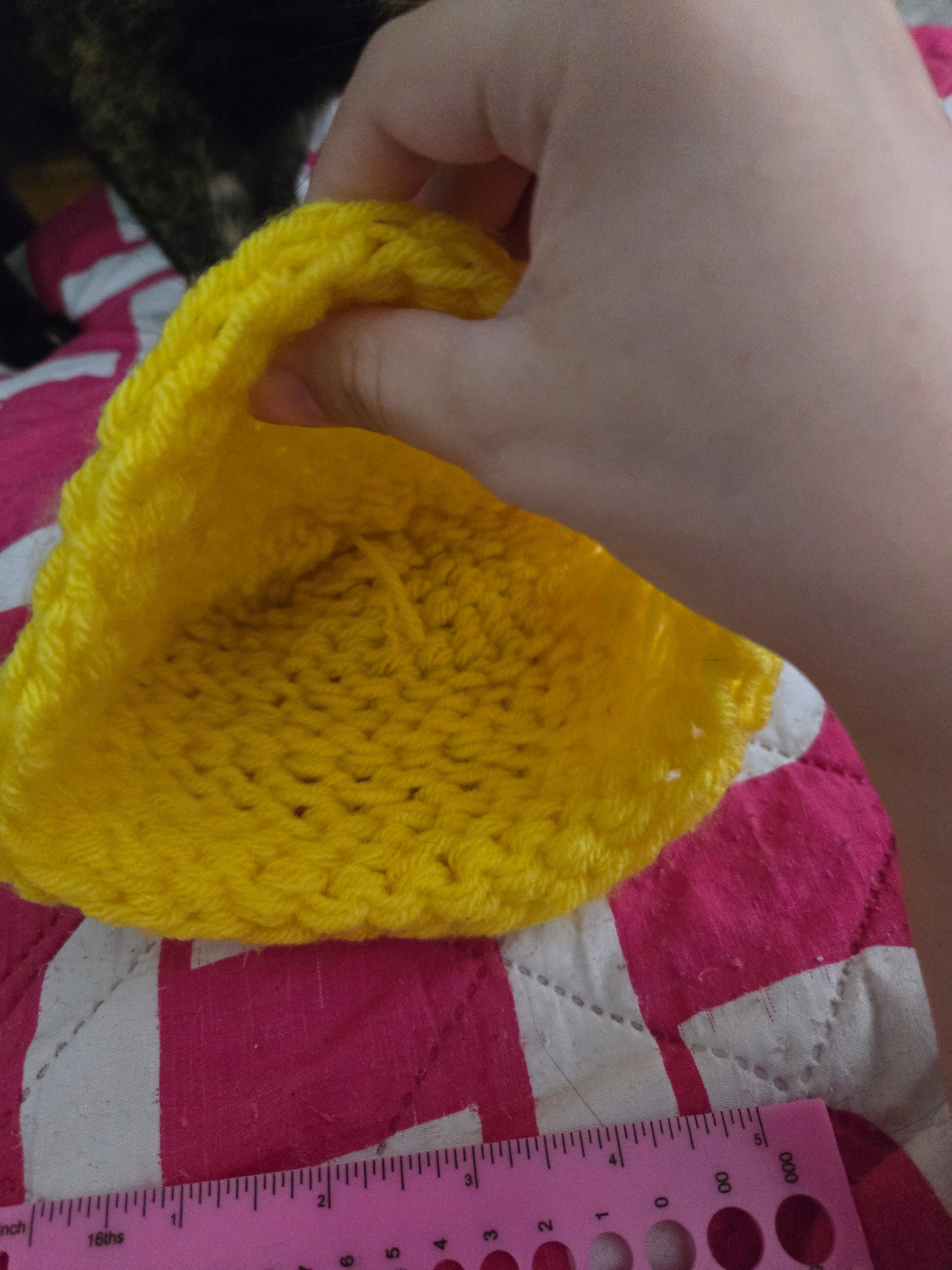 Yellow Crochet Hat
